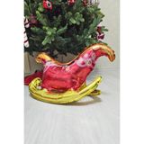 P.E.K.Shop Kızak Folyo Balon Yılbaşı Balonu Noel Baba Kızağı Balon Yılbaşı Süsü