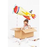P.E.K.Shop Retro Uçak Folyo Balon Doğum Günü Model Uçak Balon 107cm