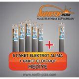 P Pp Siyah Geniş Plastik Elektrot - Kaynak Çubuğu