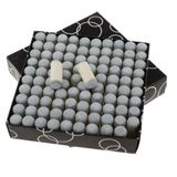 P Prettyia 100 Adet Geçmeli İtmeli Bilardo Istaka Uçları Bilardo Çubuğu Istaka Halkaları Uçları 9 mm 10 mm 12 mm 13 mm Profesyonel Onarım Aleti Aksesuarı - Beyaz, 12 mm