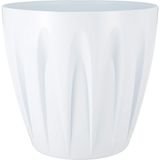 P007 Papatya Saksı Tabaklı 45CM, 46 Litre Beyaz - Çok Renkli