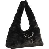 P092766 Puma Up Faux Fur Small Prism Bag Çanta Siyah - Standart