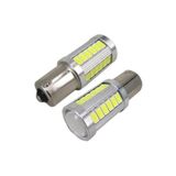 P21w Beyaz Mercekli Led 93 Sinyal Stop Ampul 33 Led 12v Tek Duy Düz Tırnak