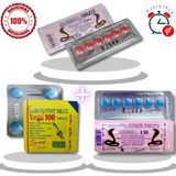 P3 VEGA100+KIRMIZICOBRA130MG+MAVICOBRA130MG 3'lü Paket Kampanya Performans_istek_arttırıcı Sertleştirci_uyarıcı_kadın_erkek VEGA_COBRA_KOBRA_MAVI_KIRMIZI_100MG_130MG - 1 Paket