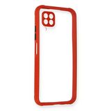 P40 Lite Miami Şeffaf Silikon - Kırmızı
