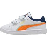 P402830 Puma Smash 3.0 Playdate V Ps &amp;ccedil;ocuk Spor Ayakkabı Beyaz - Beyaz - Turuncu