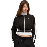 P634556 Puma T7 Pique Cropped Jacket Kadın Ceket Siyah - L