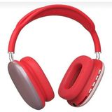 P9 Kablosuz 5.0 Bluetooth Kulaklık Üst Baş Yapısı Süngerli 400MA Pil 10 Saat Müzik Çalma. - Bordo