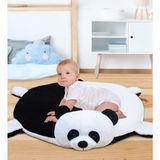 Pababo 120 cm Ayaklı Bebek Oyun Matı - 120 x 120 cm - Siyah - Beyaz