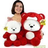 Pababo 70 Cm Kapşonlu Uykumcuk Peluş Ayıcık Panda