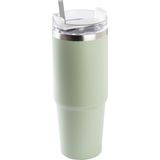 Pablo Yeşil Paslanmaz Çelik Pipetli Termos Bardak 890ML - 890 ml