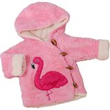 Pabtex Peluşçu Dayı Sevimli Flamingo Figürlü Peluş Bebek Ceketi - 01P-Pembe - 9 - 12 Ay