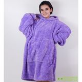 Pabtex Welsoft Peluş Polar Giyilebilir Battaniye Pijama - Lila - 70 x 110 cm