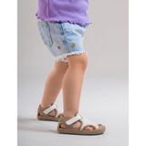 Pabuçland Çok Hafif Çok Rahat Unisex Çocuk Havuz Plaj Deniz Ayakkabısı Panduf - 25 - Bej