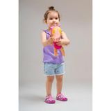 Pabuçland Çok Hafif Çok Rahat Unisex Çocuk Havuz Plaj Deniz Ayakkabısı Panduf - 25 - Pembe - Mor