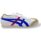 Pabuçland Unisex Günlük Spor Ayakkabı Sneakers Tayger - Beyaz-Mavi-Kırmızı