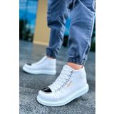 pabucmarketi Bağcıklı Erkek Sneaker Bot Beyaz