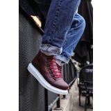 pabucmarketi Bağcıklı Erkek Sneaker Bot Bordo