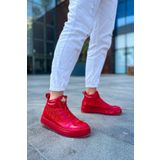 pabucmarketi Bağcıklı Erkek Sneaker Bot Kırmızı