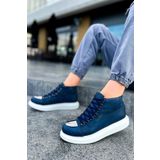 pabucmarketi Bağcıklı Erkek Sneaker Bot Lacivert