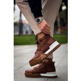 pabucmarketi Bağcıklı Erkek Sneaker Bot Taba