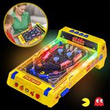 Pac-Man™ LED Işıklı Sesli Masaüstü Pinball – Elektronik Skorlu Retro Oyun Makinesi (28X14X41 Cm)