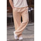 Paça Detaylı Rahat Kesim Erkek Bej Pantolon 6532 - XL