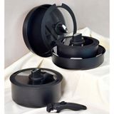 Paçi Belariva Easy Cook Siyah 8 Parça Tencere Seti
