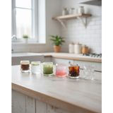 Paçi Bubble 6’lı Kahve Yanı Su Bardağı Seti – Şeffaf Cam Mini Bardak | Şık Sunum & Espresso Yanı Bardak - 6 Adet - 100 - 200 ml