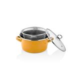 Paçi Emaye Sarı Kızartma Tenceresi 22 cm 4.5 Lt