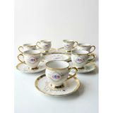 Paçi Home Fleur Yaldızlı 6 Kişilik Fincan Takımı P/Por-102093
