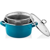Paçi Paçi-22 cm Renkli 4.5 Lt. Kızartma Tenceresi Mavi
