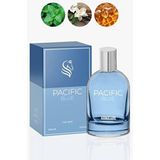 Pacific Blue Edp Erkek Parfüm 100ML | Fresh, Oryantal | Nane, Vanilya, Bal, Tobacco, Lavanta, Tonka - 100 ml