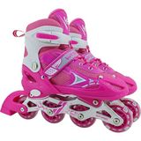 Pacific Sport Pacific Vr1 Sport Işıklı Ayarlanabilir Silikon Tekerlek Paten - Pembe - 34 - 37
