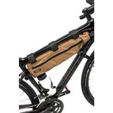PACK2RIDE INNA M Kadro Üstü Bikepacking Bisiklet Çantası- Depolama - Su Geçirmez Kumaş - El Yapımı-Geniş Hacimli -Dağ,Şehir, Tur, Yol, Gravel Bisikletlerine Uygun-Dayanıklı-Fonksiyonel 4,5L Kahverengi