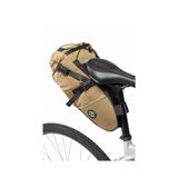 PACK2RIDE Inova Light Bikepacking Sele Tur Bisiklet Çantası - Su Sızdırmaz Kumaş-Geniş Hacimli- Sallanmaz- Reflektif Detaylı -Dağ,Tur, Yol, Gravel Bisikletlerine Uygun -Fonksiyonel ve 11L Kahverengi