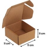 Packanya 11X11X11 - 25 Adet Kilitli E Ticaret Karton Kargo Kutusu ( 0,33 Desi )