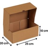 Packanya 25x20x10 cm Kesimli Kutu - E-ticaret ve Kargo Kutusu 25 Adet Dayanıklı Mukavva