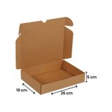 Packanya 26 x 19 x 5 - 100 Adet Kilitli E Ticaret Karton Kargo Kutusu