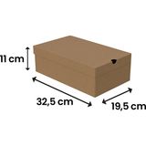 Packanya 32,5X19,5X11 - Kendinden Kapaklı Ayakkabı Kutusu - 100 Adet
