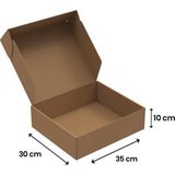 Packanya 35X30X10-1000 Adet Kilitli E-Ticaret Karton Kargo Kutusu