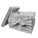 Packanya 40x30x25 - Düğün Takı Kutusu - 1 Adet (düğün,nişan,kına Takı Sandık Kutusu) Beyaz