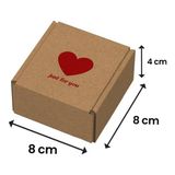 Packanya 8 x 8 x 4 - Kalpli Baskılı - Kilitli E Ticaret Karton Kargo Kutusu - 25 Adet