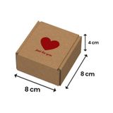 Packanya 8x8x4 - 100 Adet Kalpli Baskılı - Kilitli E Ticaret Karton Kargo Kutusu