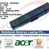 Packard Bell DOT-VR46 SJM11-MS Batarya Laptop Pil Siyah