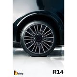 PackGar Fiat Albea Brava Bravo Siena Stilo Ulysse Marea 14 İnç Jant Kapağı (4 ADET) Siyah Gri C115