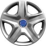 PackGar Ford 14 Inç Jant Kapağı Amblemli Gri 4'lü Takım 118