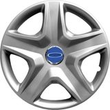 PackGar Ford Fiesta Van 15 Inç Jant Kapağı Amblemli Gri 4'lü Takım 119