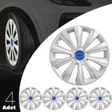 PackGar Ford Focus 16 Inç Jant Kapağı Amblemli Gri 4 Adet 1 Takım 143