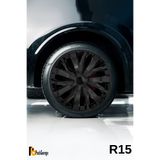 PackGar Ford Focus Fiesta Mondeo Festiva Escort Ka F Maverick 15 İnç Jant Kapağı (4 ADET) Siyah S115